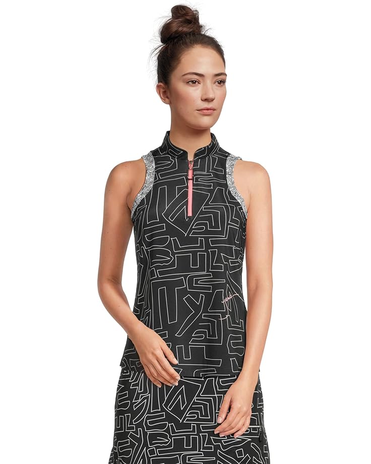 

Топ Jamie Sadock Hieroglyphics Print, цвет Jet