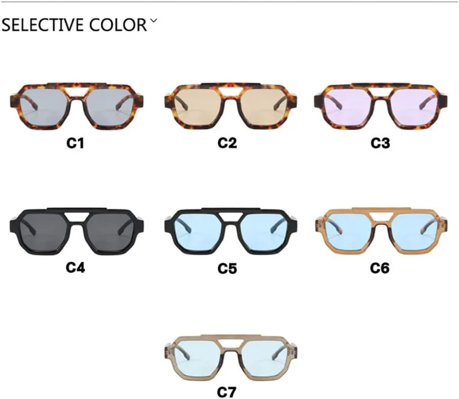 

Солнцезащитные очки UV400 с двойной перемычкой, панк-принт с леопардовым узором, для женщин и мужчин, для бега и занятий спортом на открытом воздухе UYPTK, Tea Blue