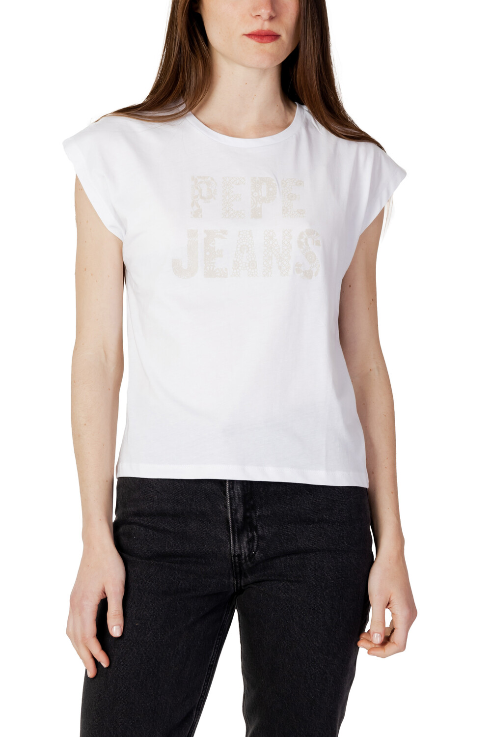 

Футболка женская Pepe Jeans с короткими рукавами, белый