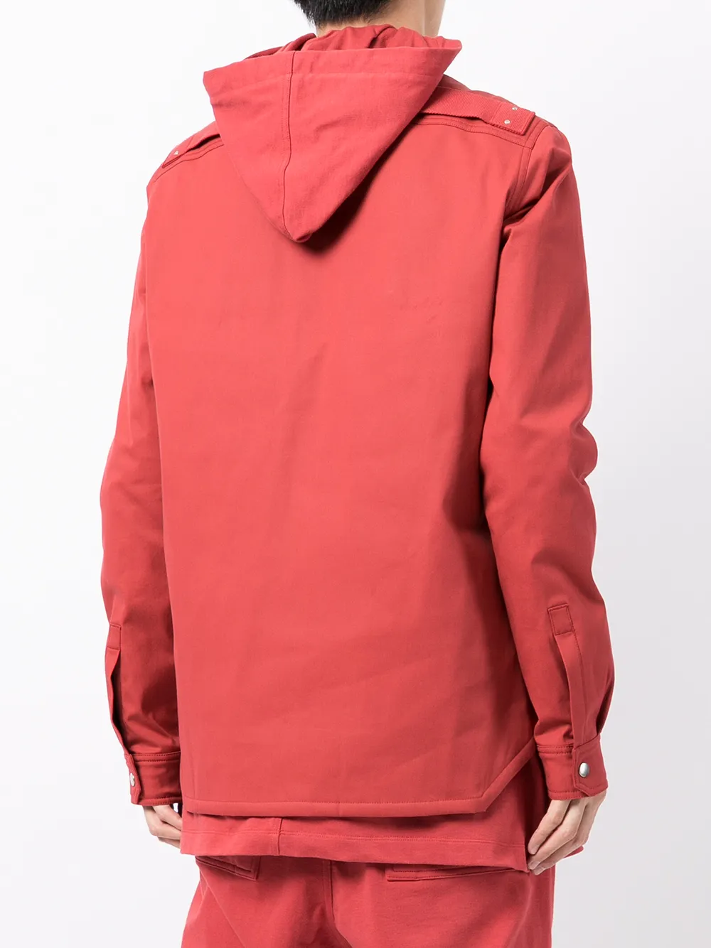 Куртка-рубашка с длинными рукавами Rick Owens, красный — фото 4