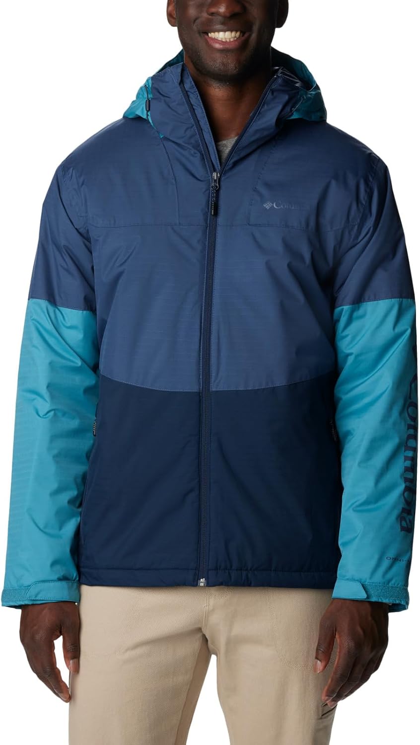 

Куртка Columbia Point Park с утеплителем для мужчин, Dark Mountain, Collegiate Navy, Shasta