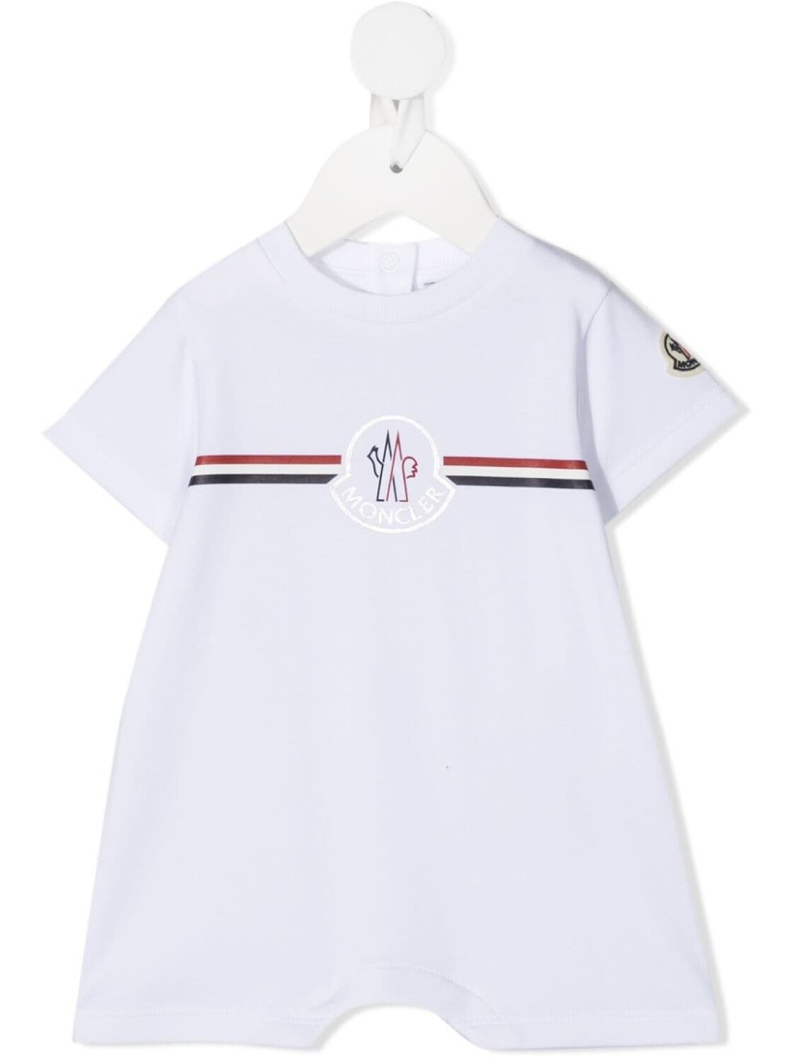 

Moncler Enfant боди с нашивкой-логотипом, белый