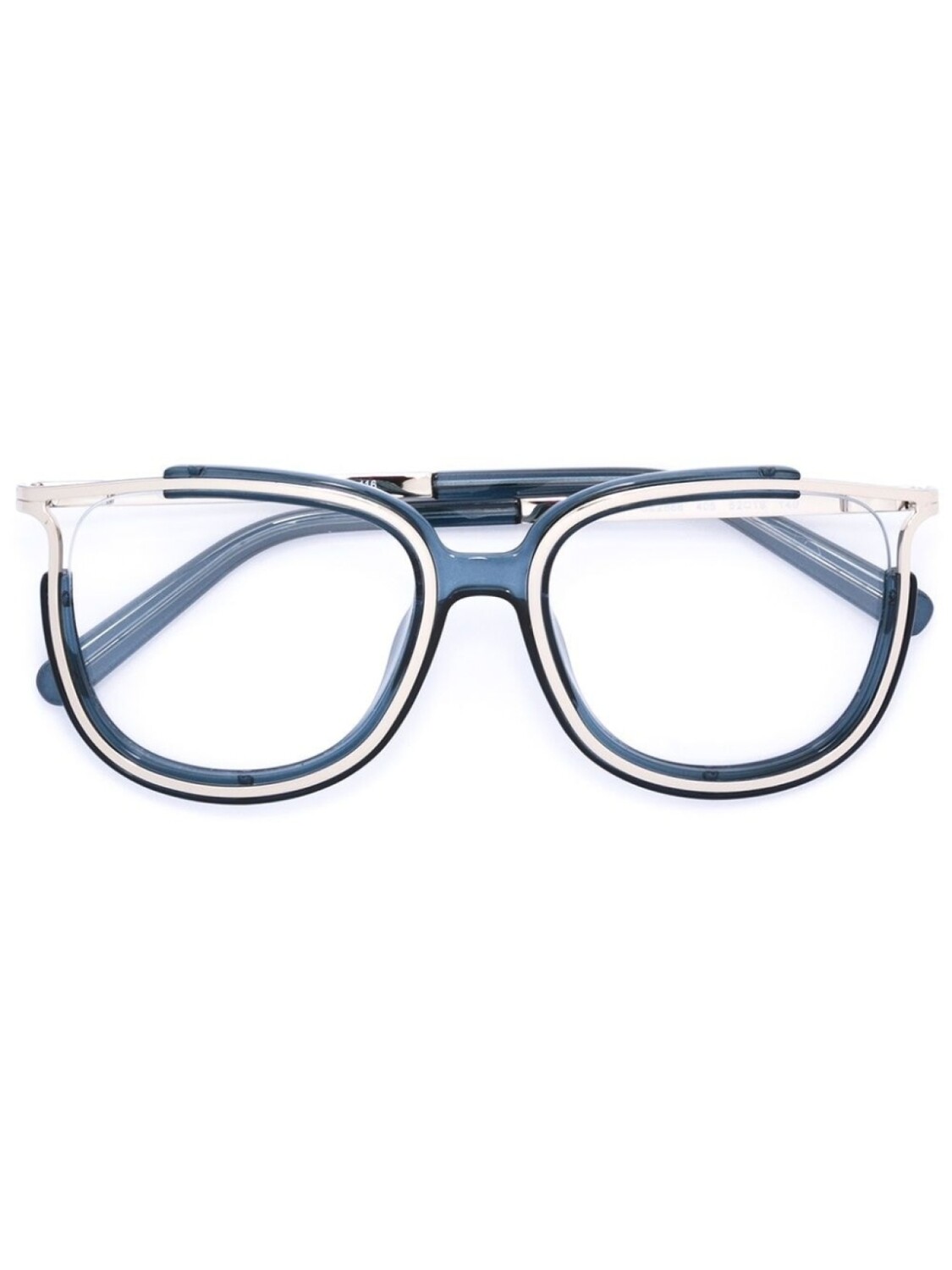 

Chloé Eyewear очки с металлическими вставками, синий