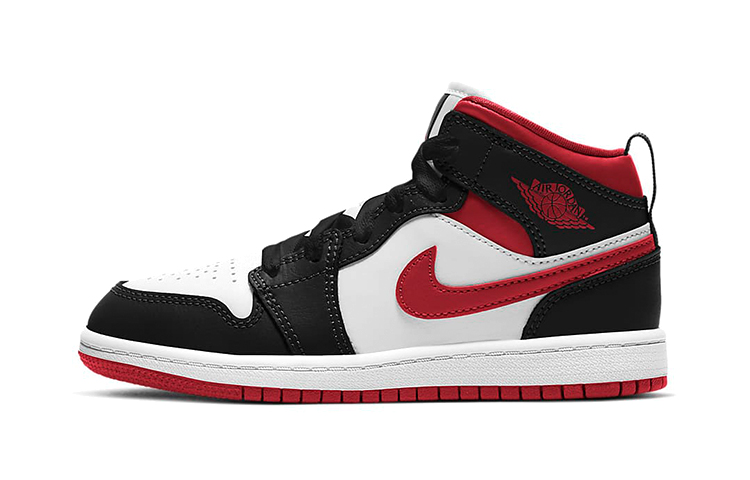 

Кроссовки Jordan 1 Mid PS Black Gym Red