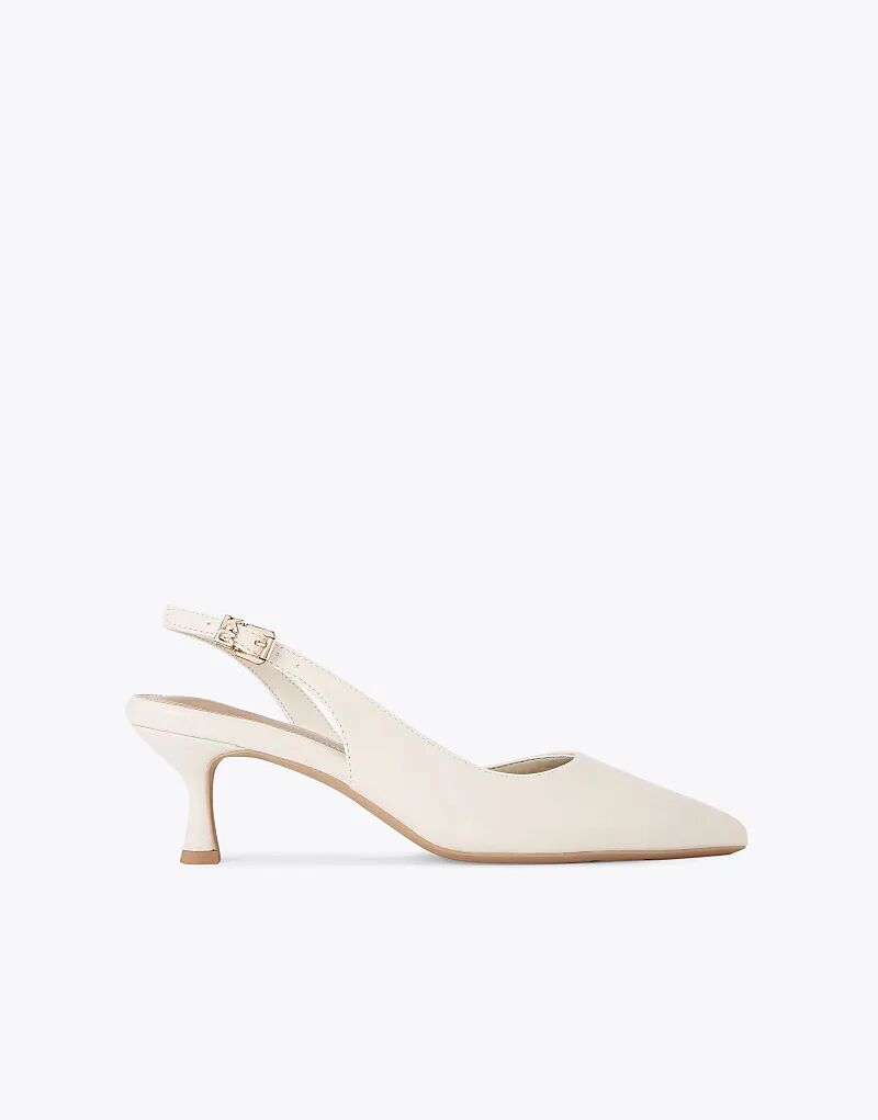 Туфли KG Kurt Geiger Aria low2 на каблуке цвета косточки