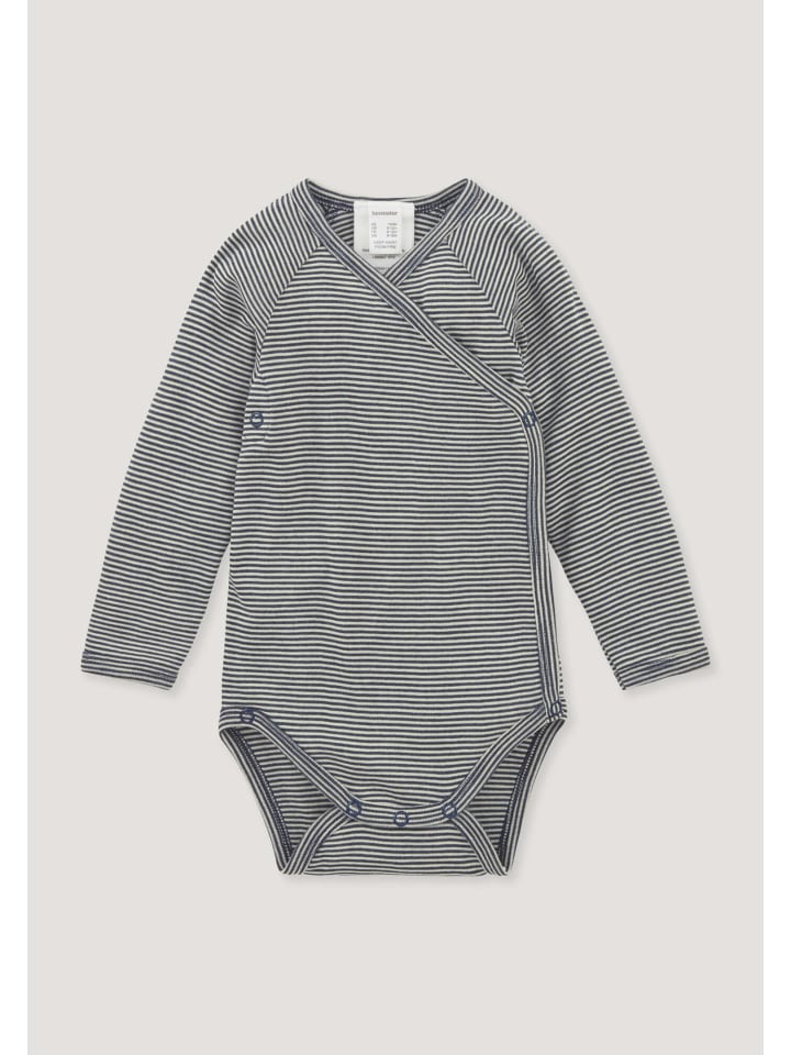 

Hessnatur Боди с длинными рукавами и запахом, темно-синего цвета