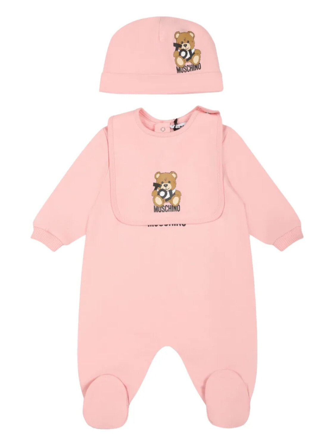 

Детский комплект Moschino Kids из хлопка, розовый