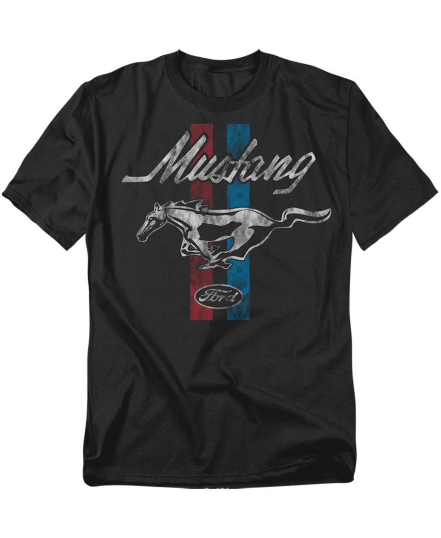 

Мужская футболка в полоску Mustang, Black, Черный, Мужская футболка в полоску Mustang, Black