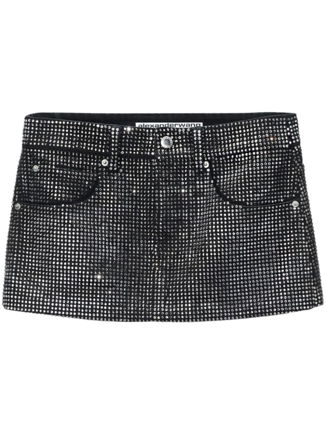 

Alexander Wang мини-юбка с кристаллами, черный