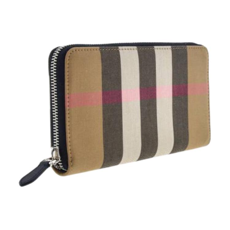 Burberry Женский бумажник из коровьей кожи светло-коричневый — фото 3