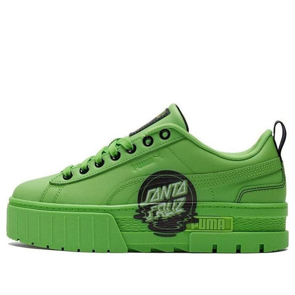 Кроссовки santa cruz x mayze 'green flash' Puma, зеленый