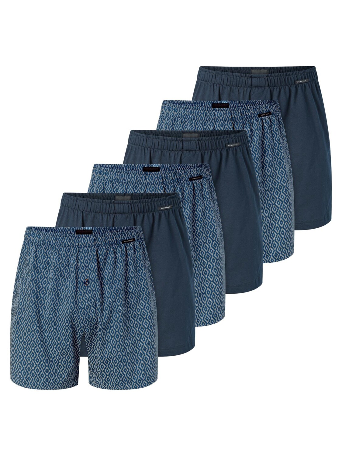 

SCHIESSER Боксеры 'Singel-Jersey' в темно-синем цвете