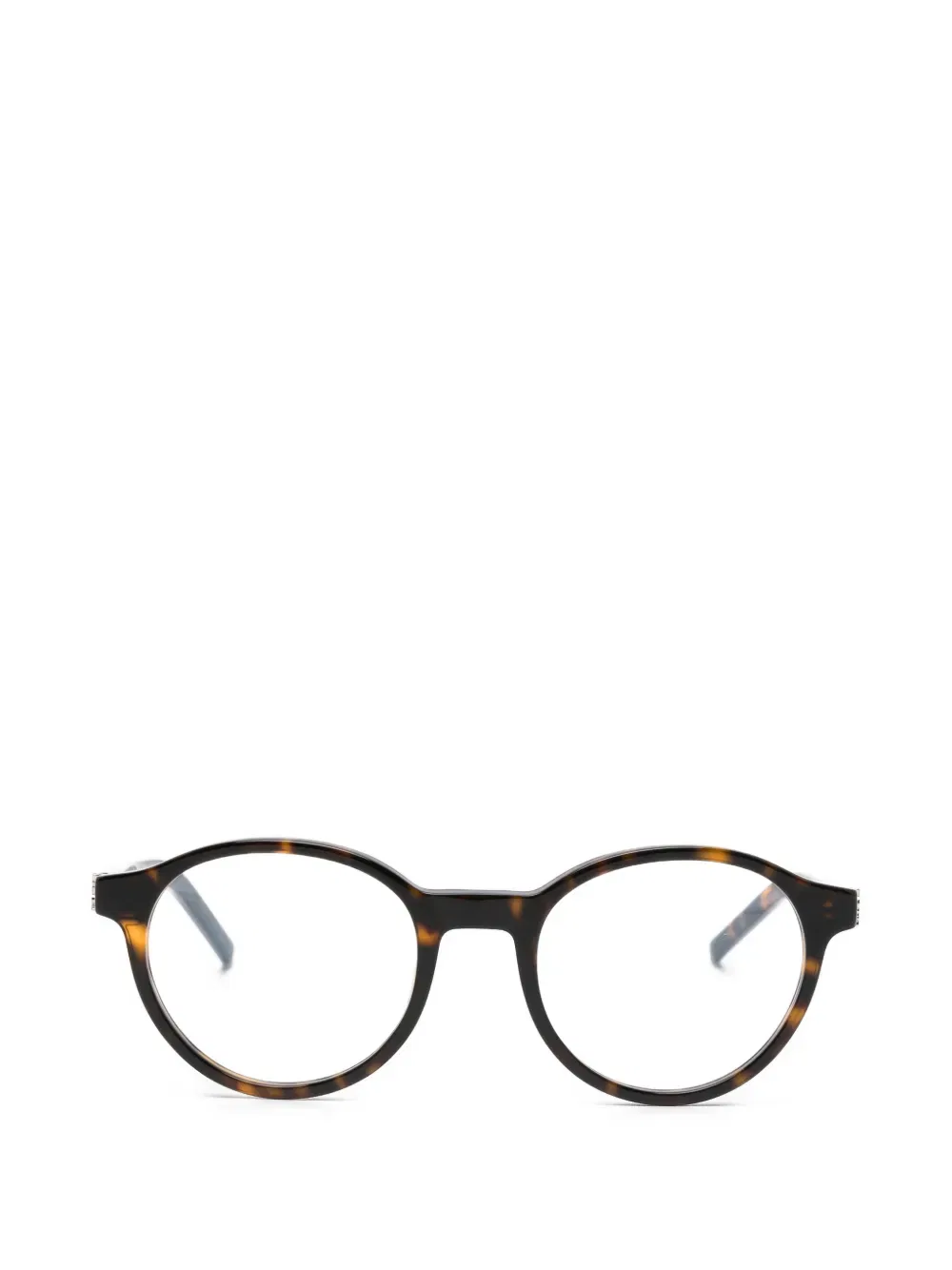 Очки в круглой оправе Saint Laurent Eyewear, коричневый