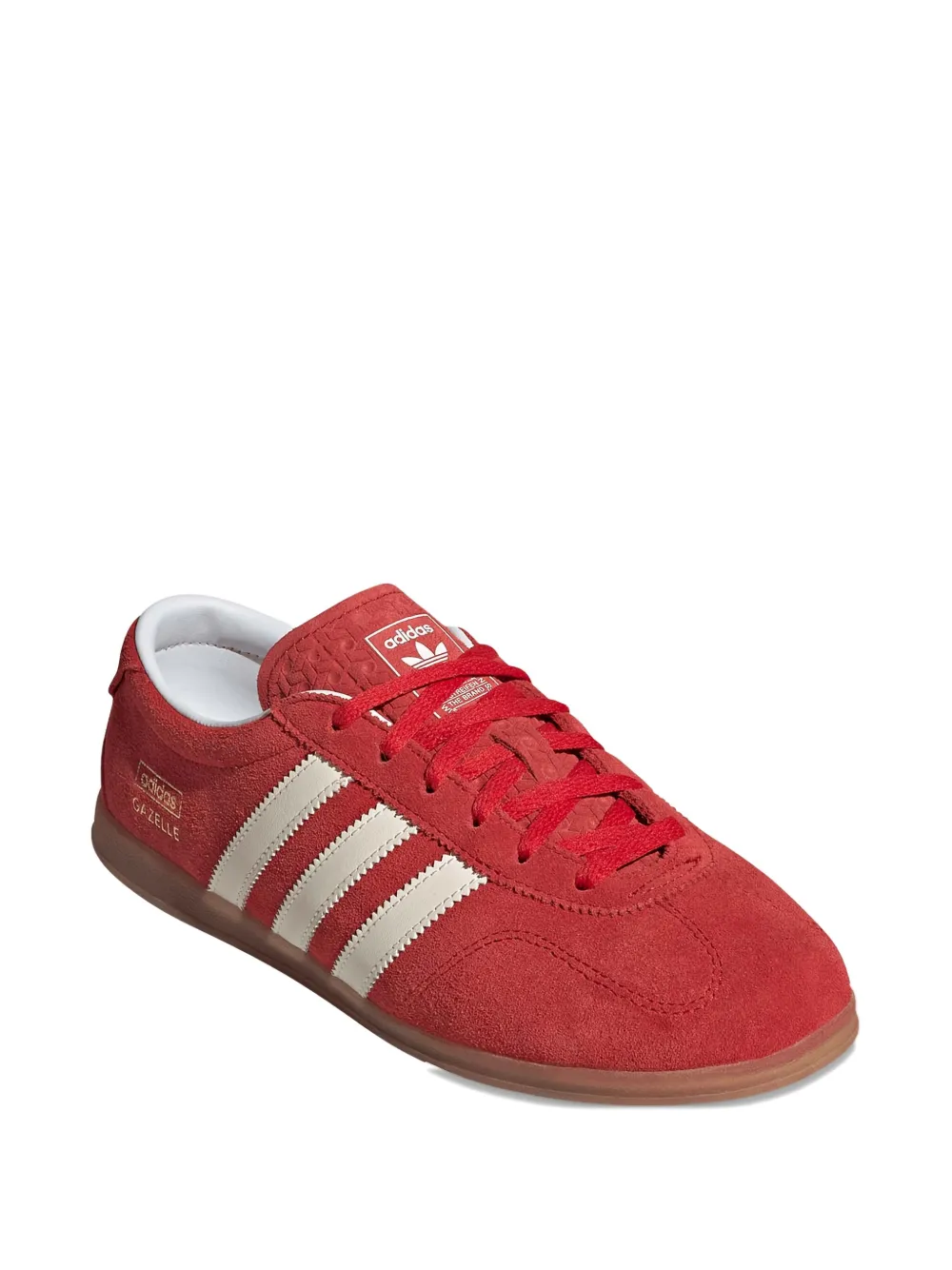 Замшевые кроссовки Gazelle Lo Pro Adidas, красный — фото 2