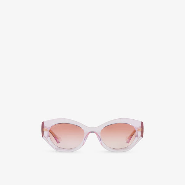

Gc002254 круглые солнцезащитные очки с литыми оправами Gucci, розовый