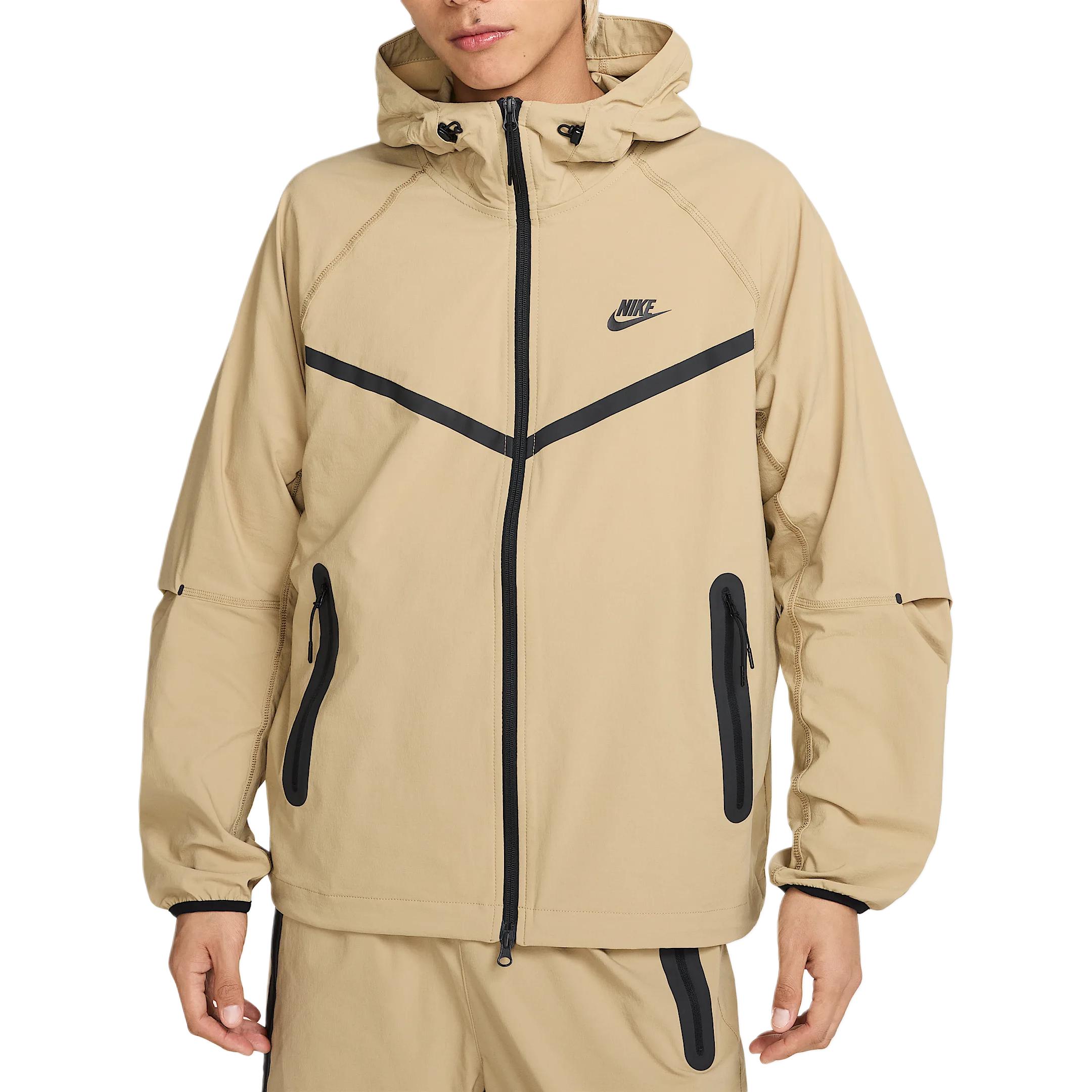 Nike Технологичная мужская куртка Woven, Beige — фото 2