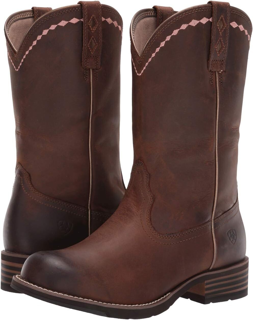 

Ковбойские сапоги Unbridled Roper Ariat, цвет Distressed Brown