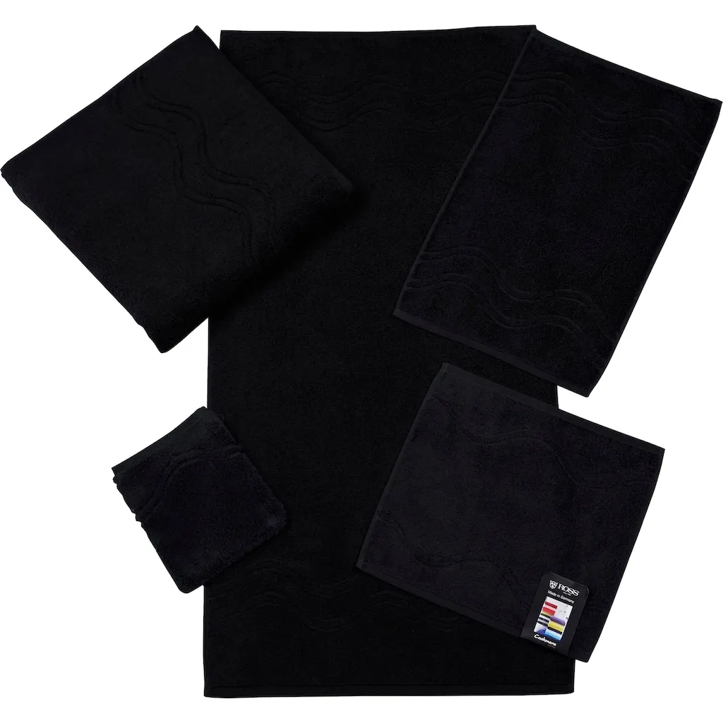 

Мыло e Ощущение кашемира с волнистой каймой Ross, черный