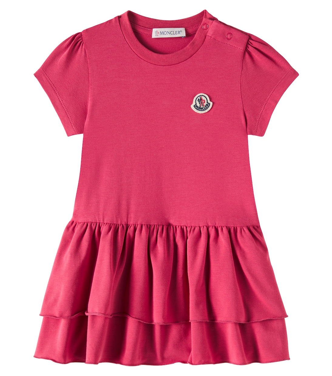 

Детское платье из хлопковой смеси Moncler Enfant, Rose-Pink