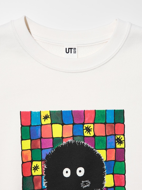 Свитшот UT с графикой Studio Ghibli Uniqlo, 01 off white — фото 4