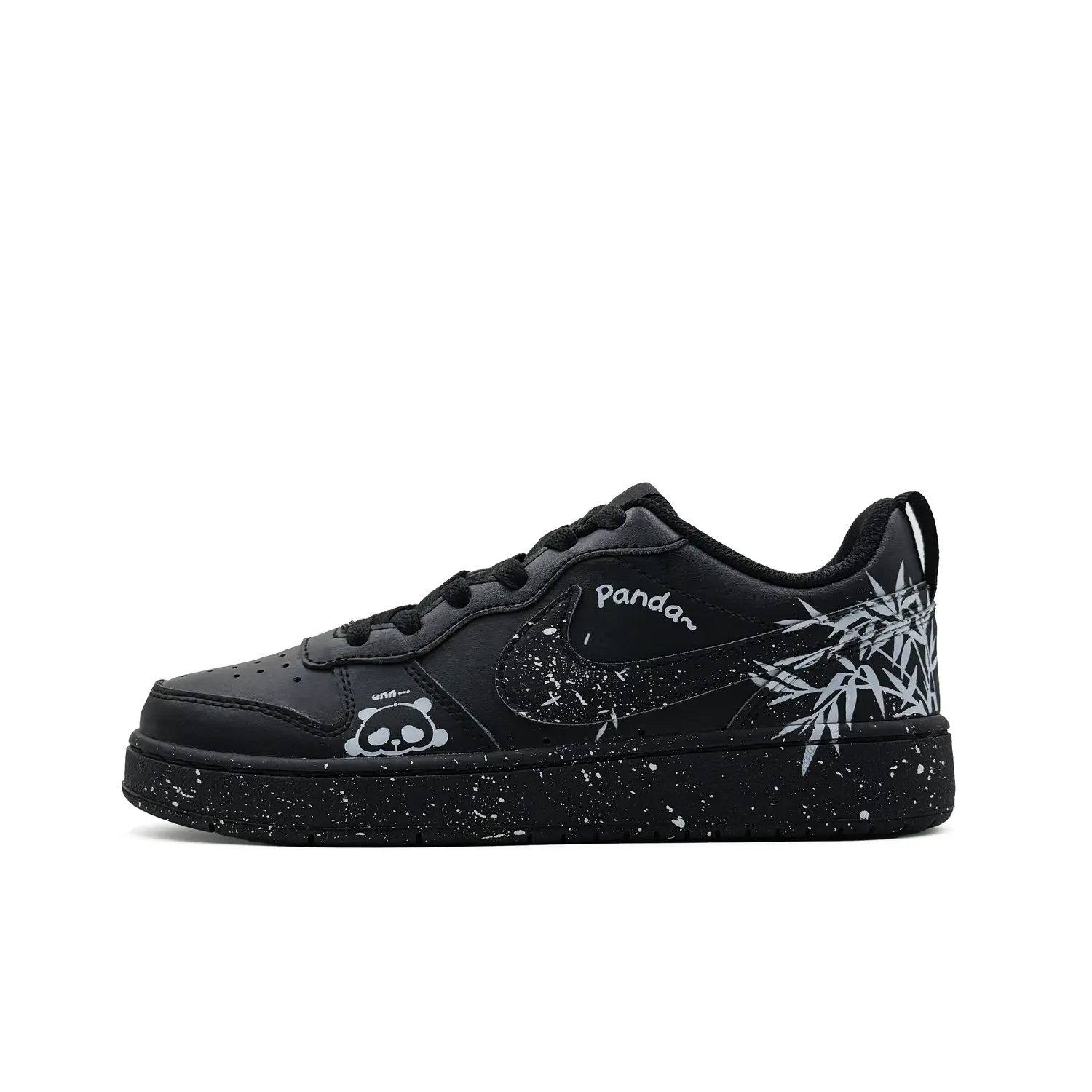 

Nike Court Borough Bear Bamboo Star Spot нескользящие низкие детские скейтбординг кроссовки black gray для подростков
