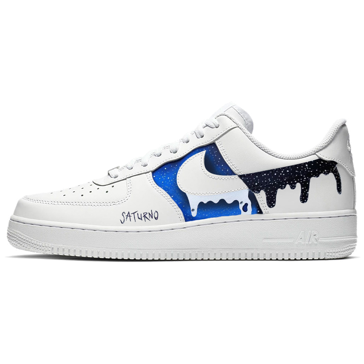 

Кроссовки Nike Air Force 1 Skateboarding Shoes Men Low-top Blue/White/Black, синий