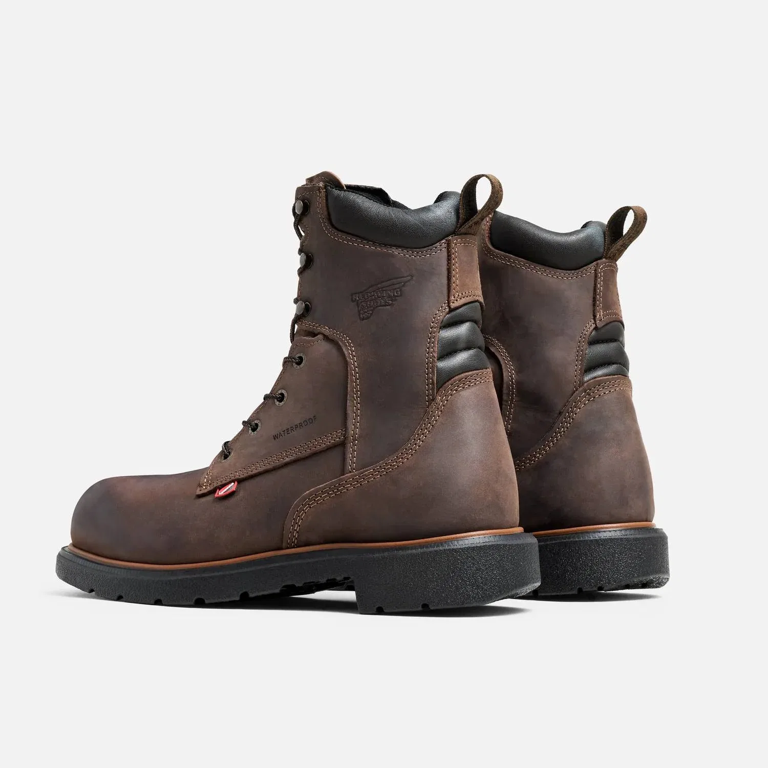Red Wing Shoes Мужские водонепроницаемые защитные ботинки Dynaforce высотой 8 дюймов с утеплителем, коричневого цвета — фото 4