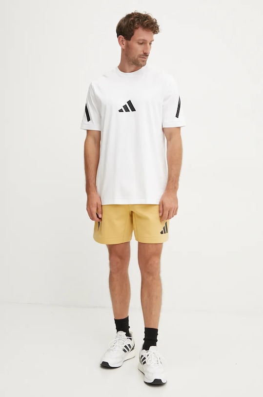 Хлопковая футболка Z.N.E Adidas, белый — фото 2