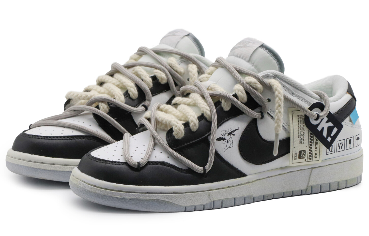 

Кроссовки Nike Dunk Skateboard Shoes Men Low-Top Black White