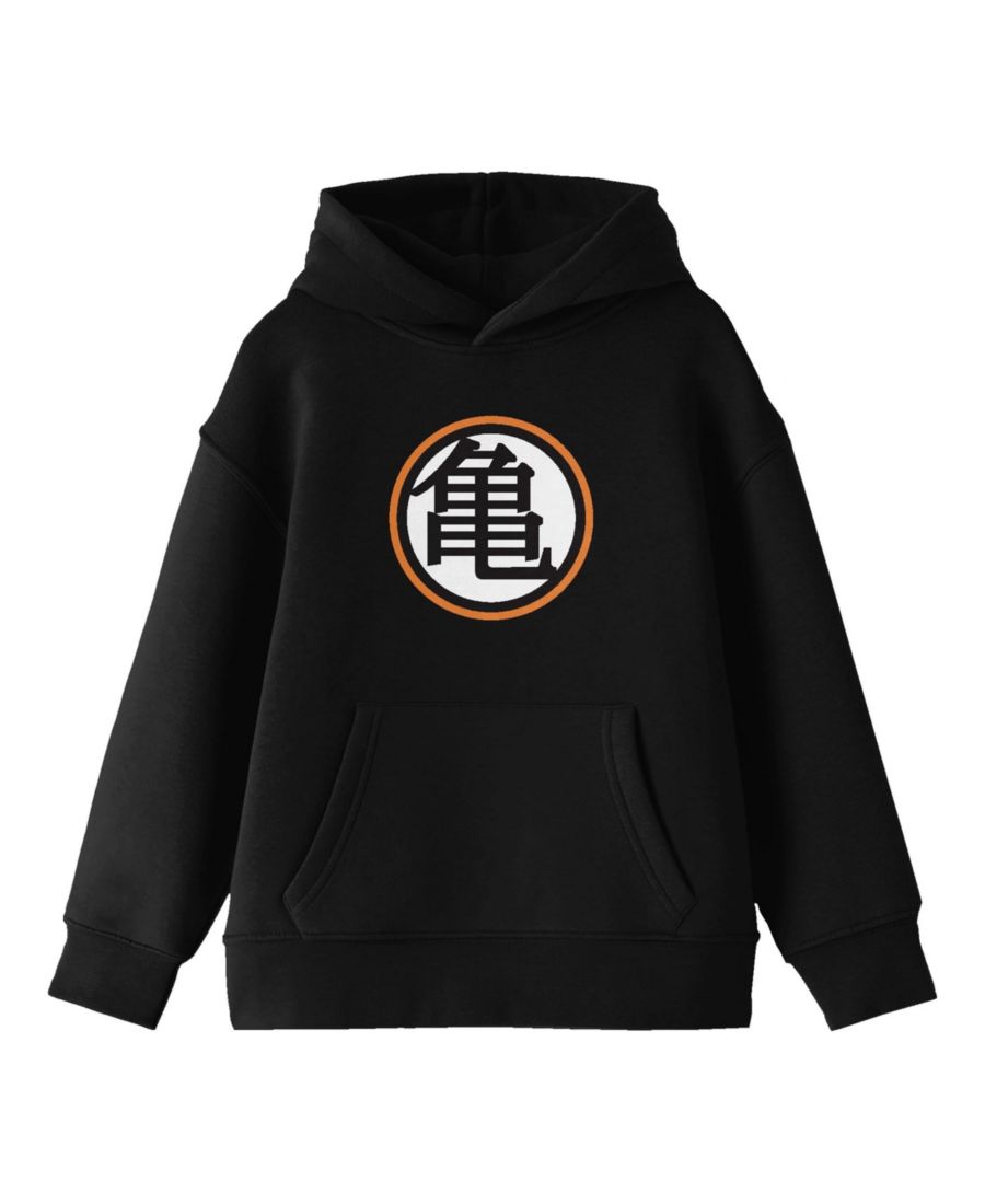 

Детская толстовка с длинными рукавами и капюшоном, черная, с эмблемой Кандзи (размер XL) Dragon Ball Z, Black