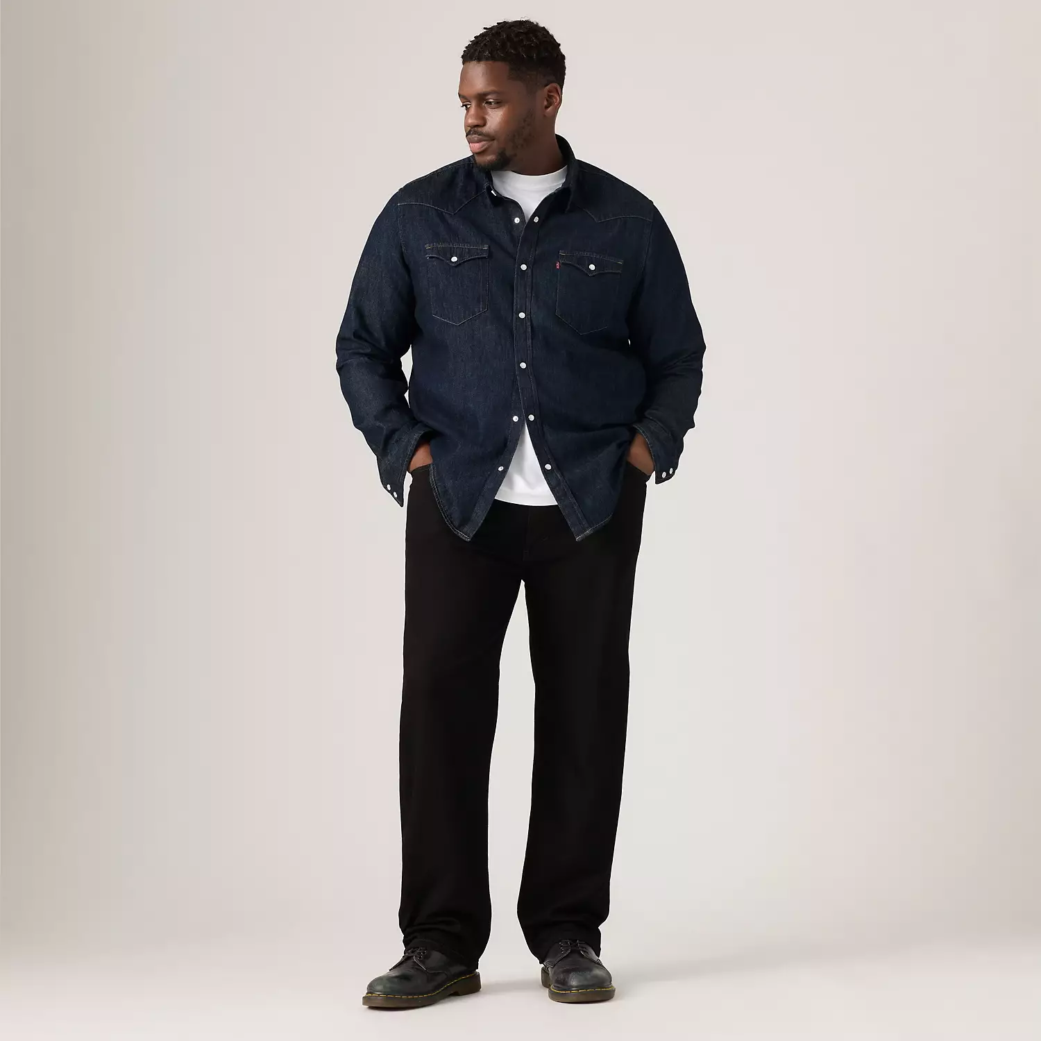 

Мужские джинсы стандартного кроя 505 (большие и высокие) Levi's, черный