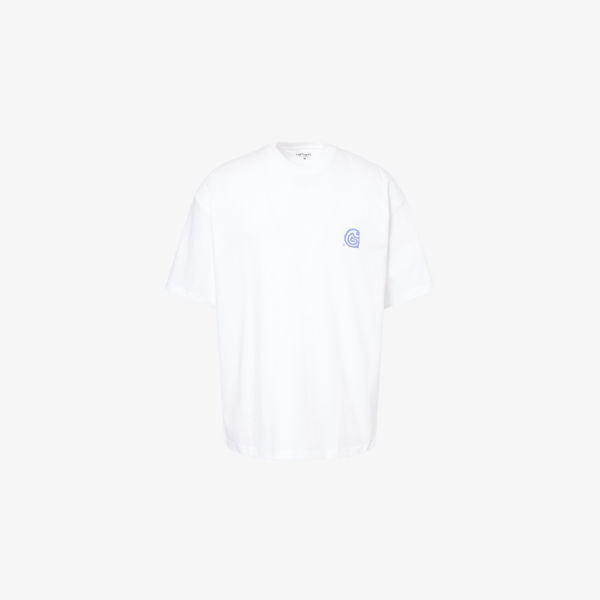 

Футболка Helix из хлопкового джерси с круглым вырезом Carhartt Wip, белый