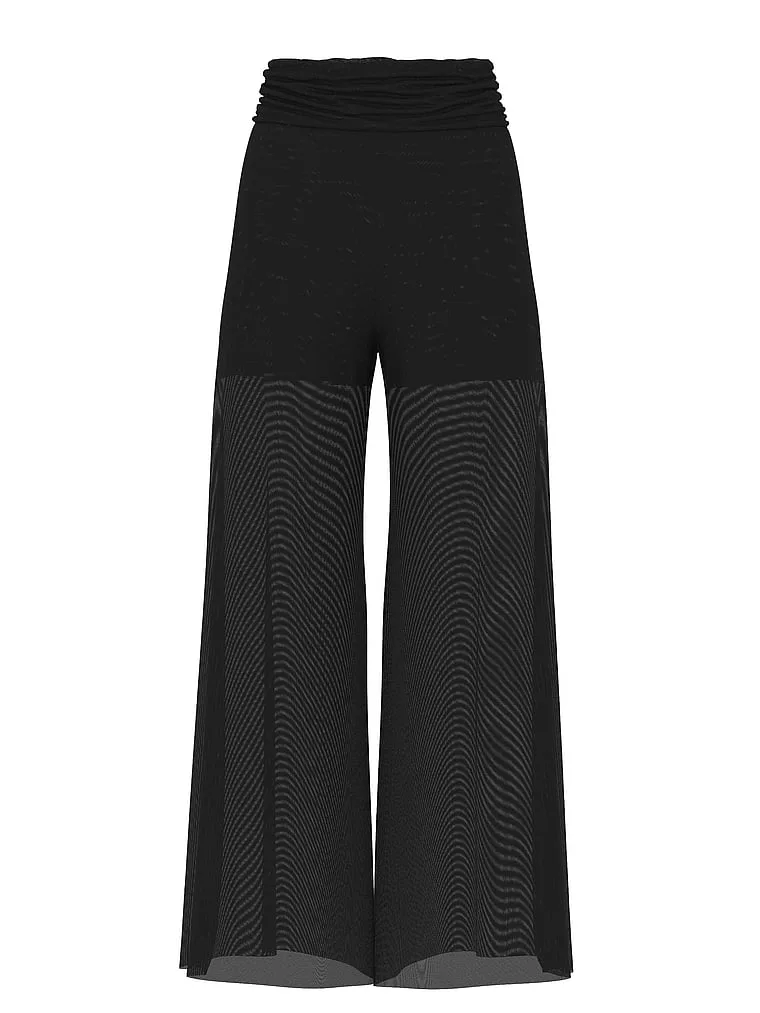Пляжные сетчатые брюки с отворотом Victoria'S Secret Swim, Pure Black — фото 4