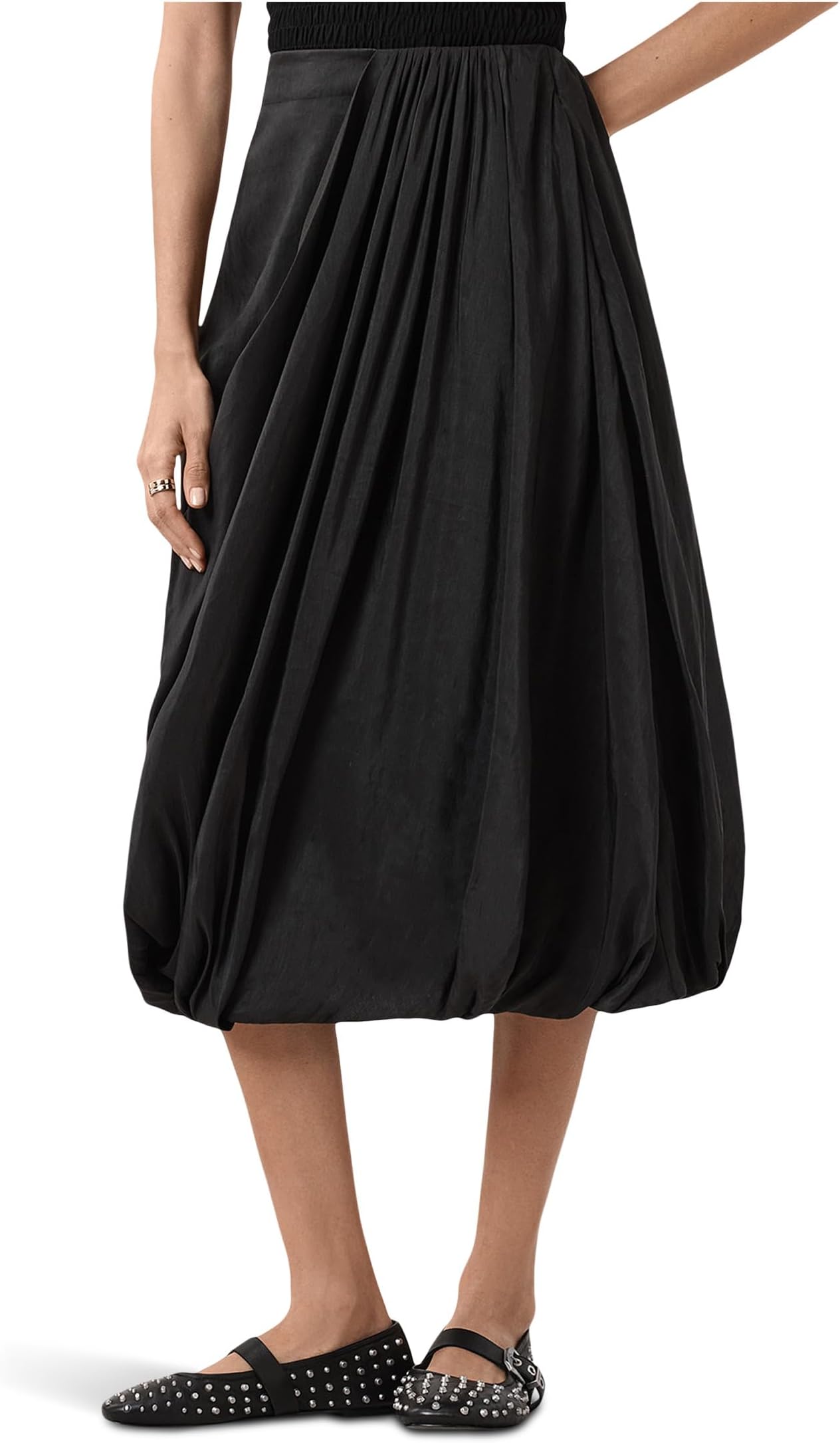 

Юбка AllSaints Nia Skirt, черный