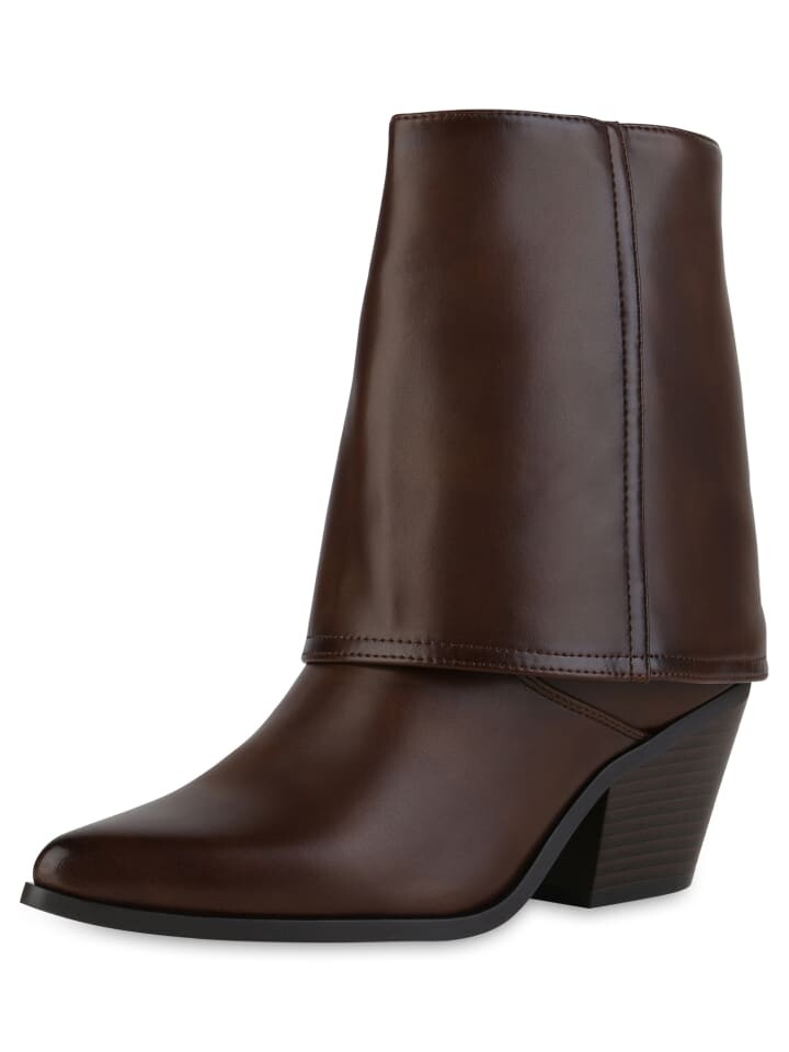 Ботильоны VAN HILL Cowboy Boots Evelyn, коричневый