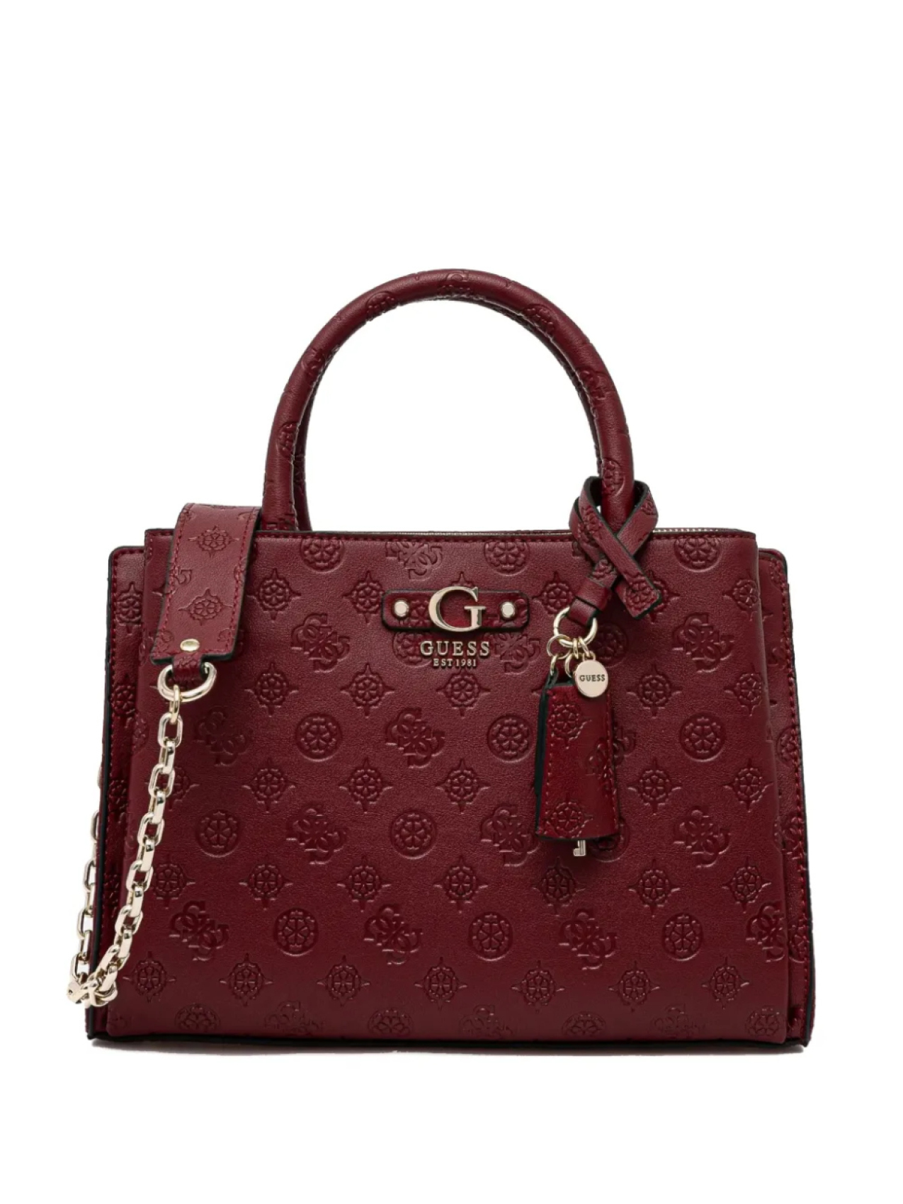 

Сумка-шоппер с монограммой GUESS USA, красный