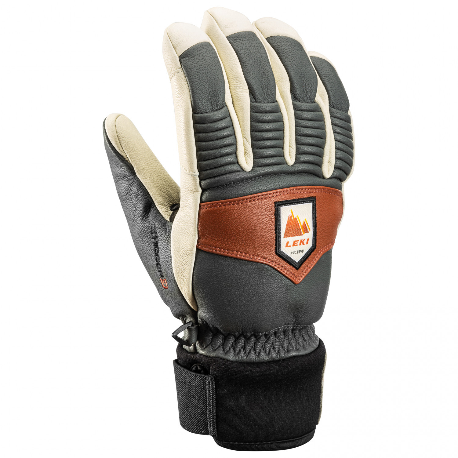 

Перчатки Leki Patrol 3D, цвет Graphite/Off White/Maroon