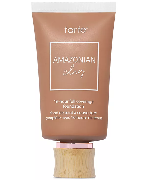 16-Часовая тональная основа с амазонской глиной Tarte, 51s deepsand - deep skin with warm, golden tones