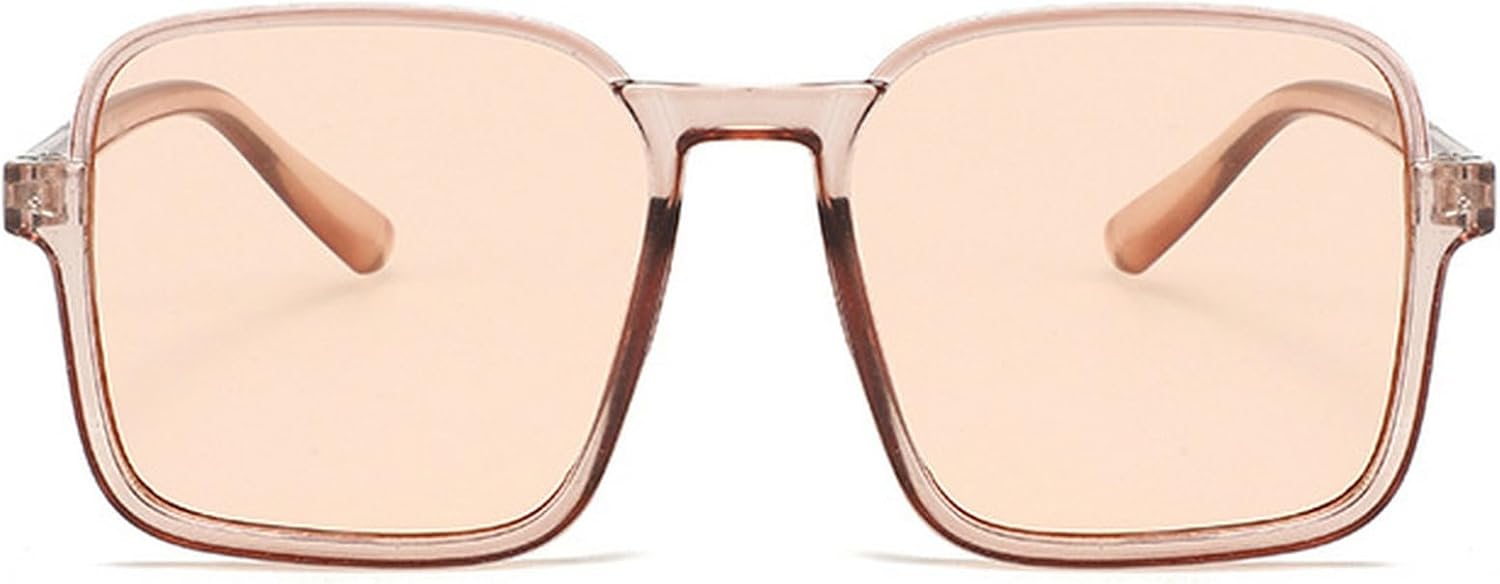 

Винтажные большие квадратные солнцезащитные очки для женщин, модные солнцезащитные очки в полуободковой оправе, женские очки цвета шампанского и оранжевого, с защитой от УФ-излучения UV400 mincl, Champagne