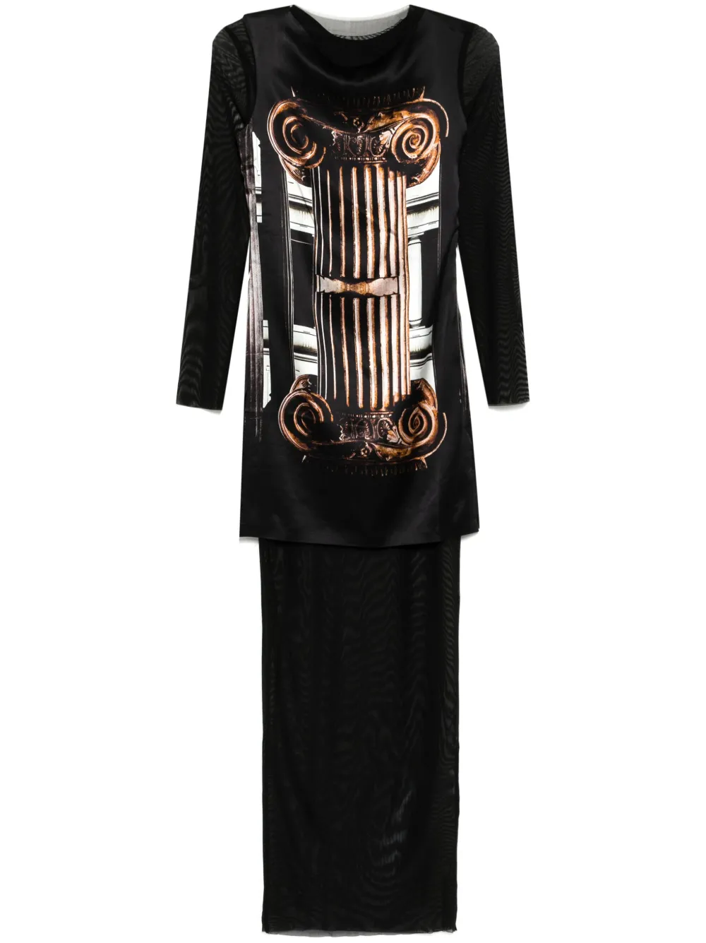 

Платье Column Tessitura Body Couture, черный