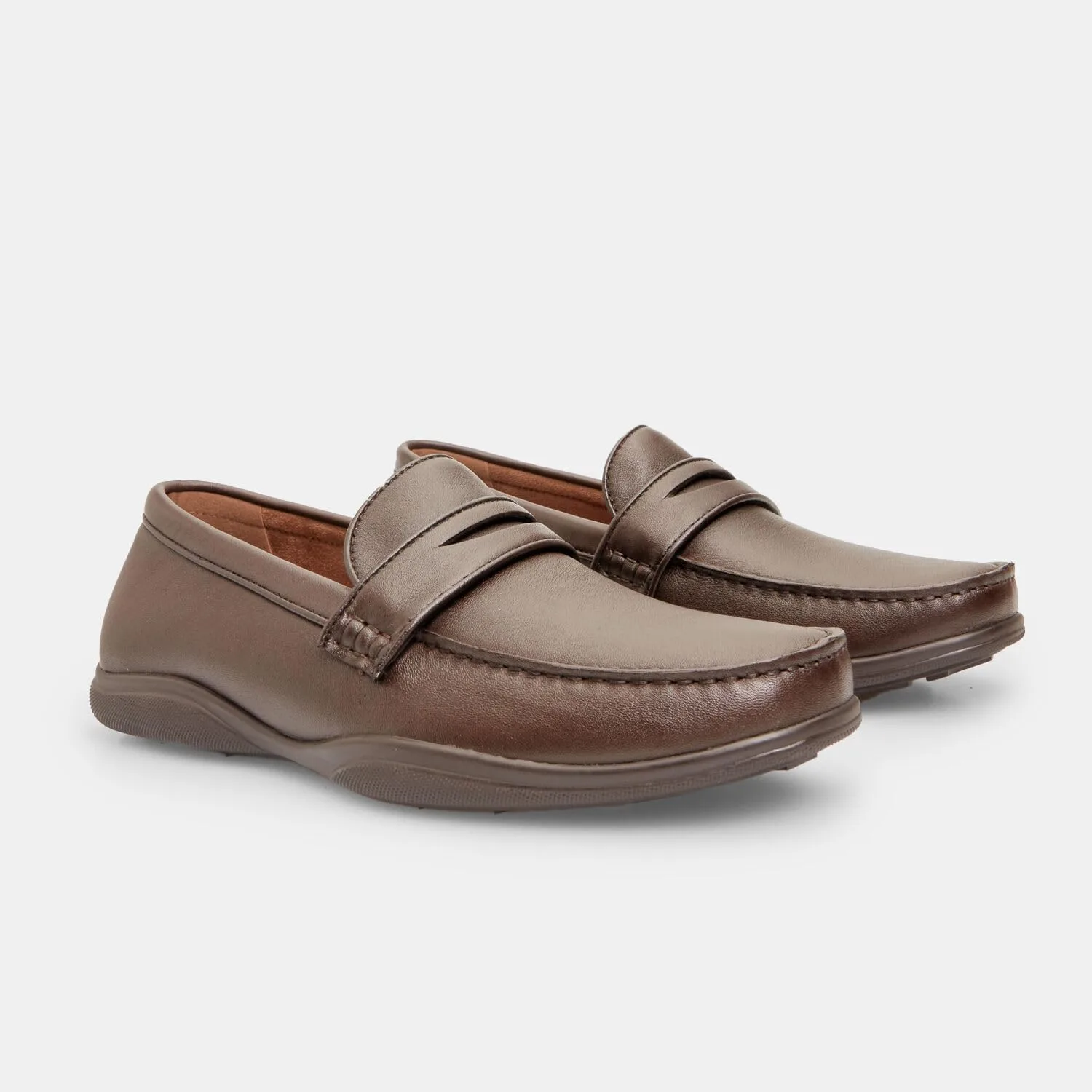 Мужские лоферы Bata Comfit: повседневные, элегантные, современные, уникальные, летние, коричневый — фото 2