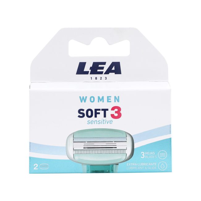 

Сменные бритвенные головки Women Soft 3 Sensitive для женщин (2 шт.) Lea