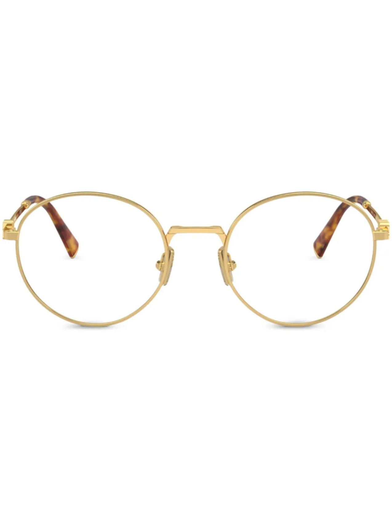 

Miu Miu Eyewear очки в круглой оправе, золотой