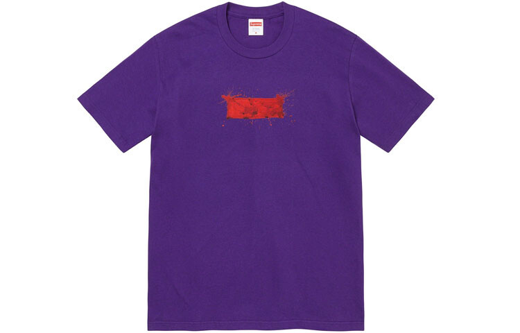 Футболка Supreme Ralph Steadman Box Logo, фиолетовый