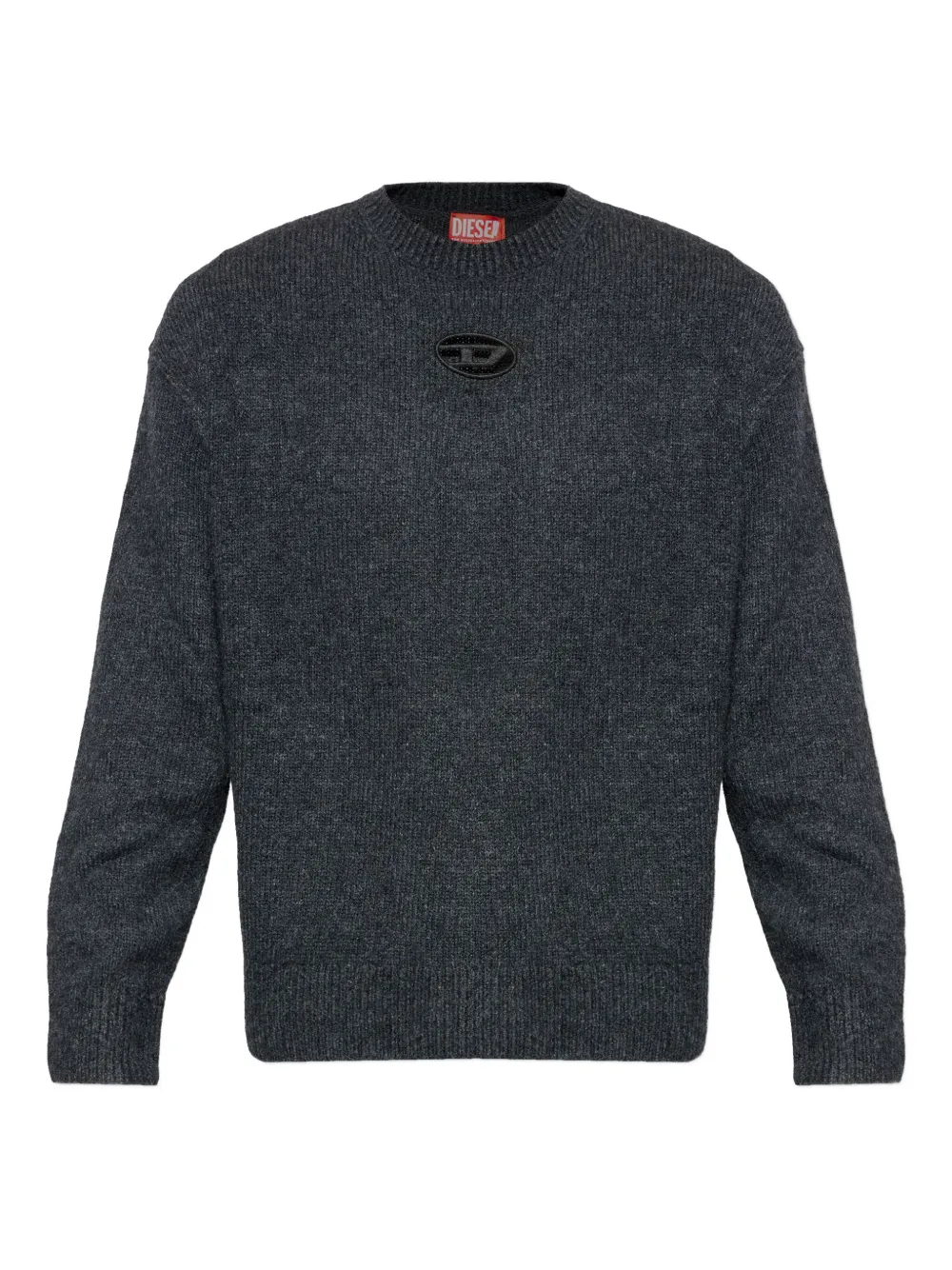 

Свитер K-Areeso с вырезом и логотипом Diesel, серый