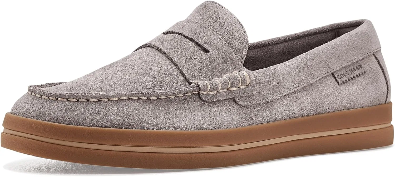 Лоферы Cole Haan, замша Ironstone/резина