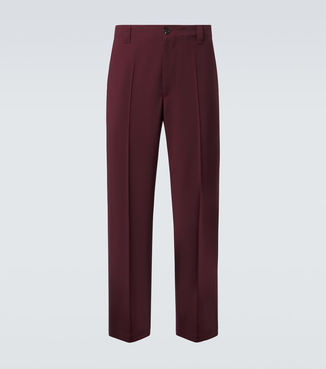 

Шерстяные габардиновые прямые брюки Gucci, Deep Cherry Wine