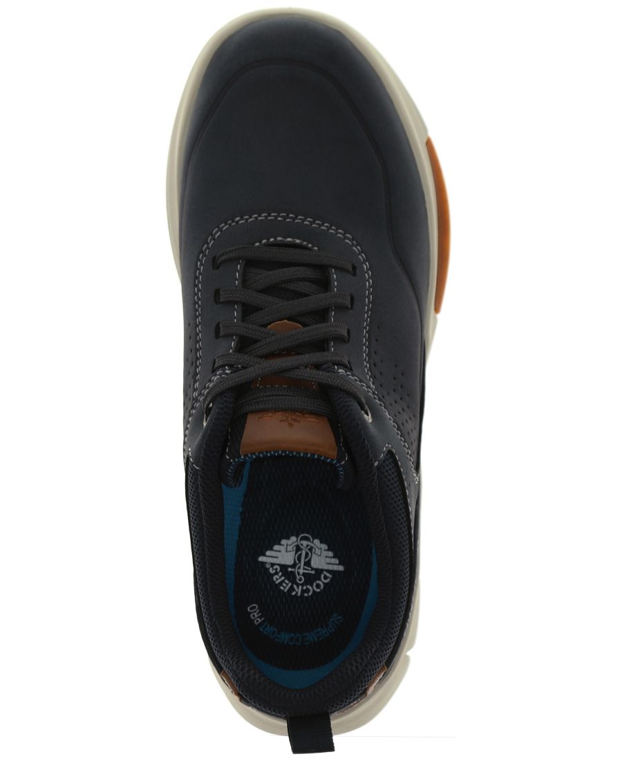 Мужские повседневные кроссовки Pivot Active Rebound на шнуровке Dockers, Navy/Tan — фото 4