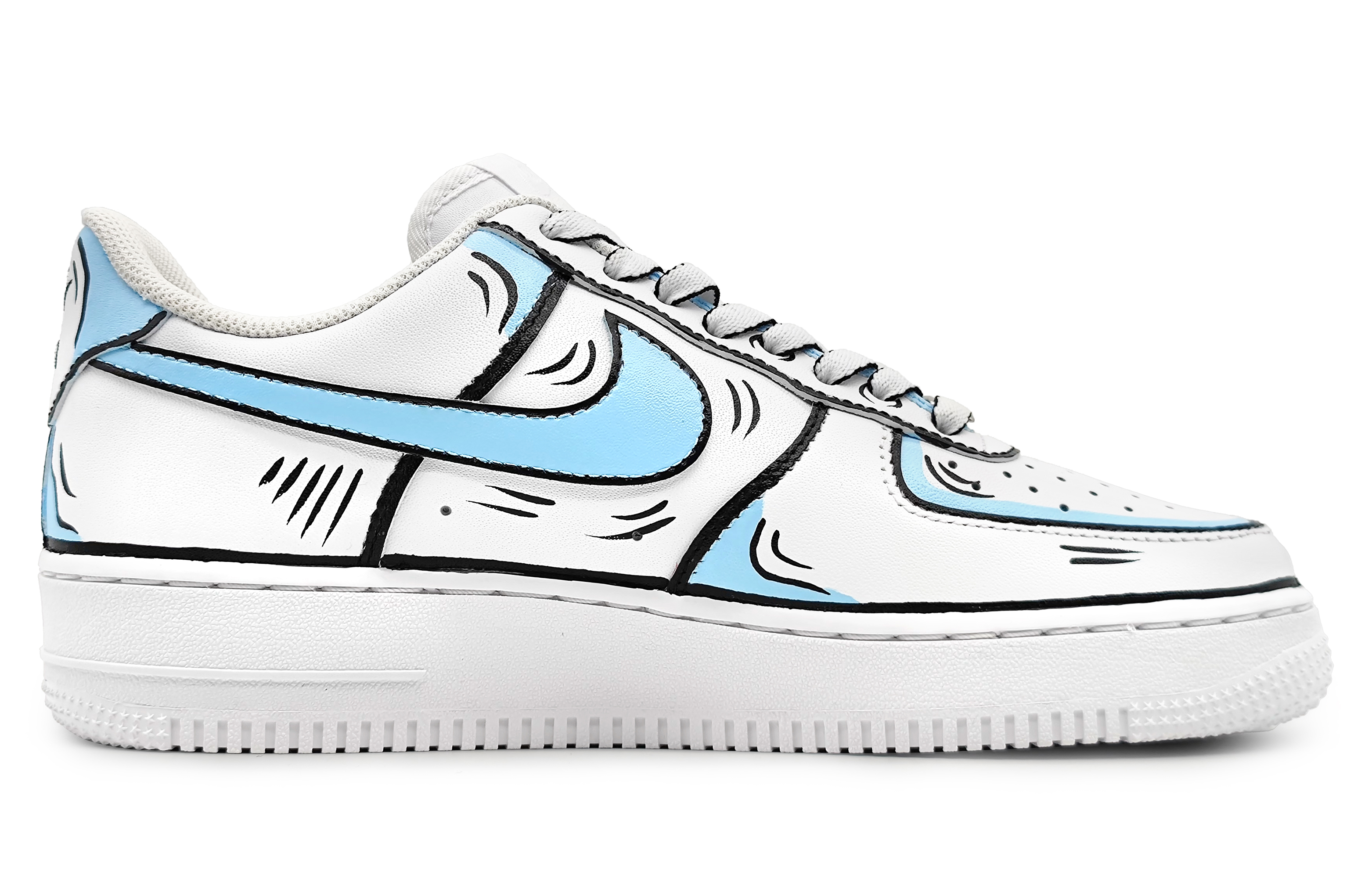 

Кроссовки Nike Air Force 1 Skateboard Shoes Men Low-Top Blue White/Black