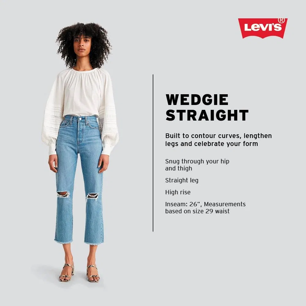 Джинсы Levi's Wedgie Icon Fit, цвет In the Clouds — фото 4